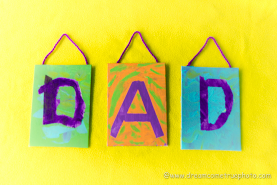 Fathers Day Craft: Masking Tape Letters